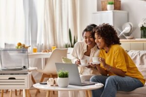 young african american couple enjoys work from hom 2025 03 11 10 21 59 utc 1